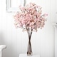 preview thumbnail 3 of 1, 32" Artificial Cherry Blossom Arrangement with Glass Cylinder Vase