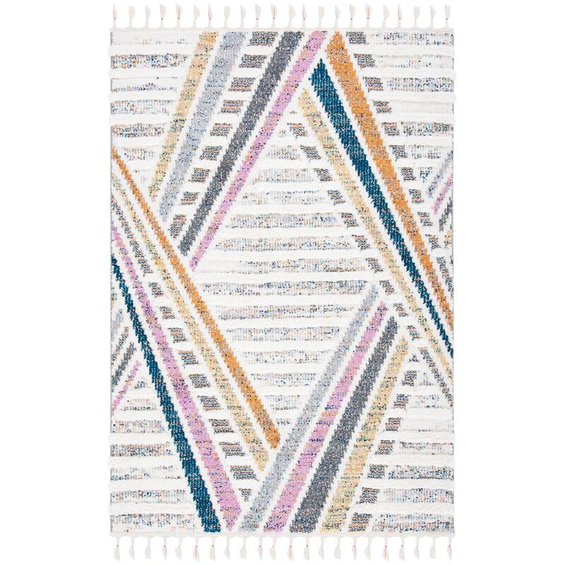 SAFAVIEH Moroccan Fringe Shag Thomasine Rug