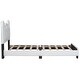 preview thumbnail 3 of 15, Twin Upholstered Platform Bed with Carton Ears Shaped Headboard