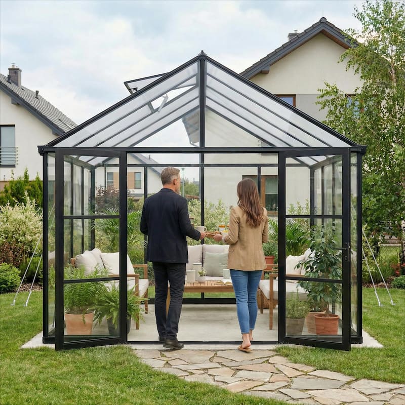 Canopia Aria 10 ft. Black / Clear Greenhouse Kit