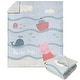 preview thumbnail 43 of 52, Hasbro Peppa Pig Silk Touch Sherpa Throw Blanket 50" x 60" - By The Sea