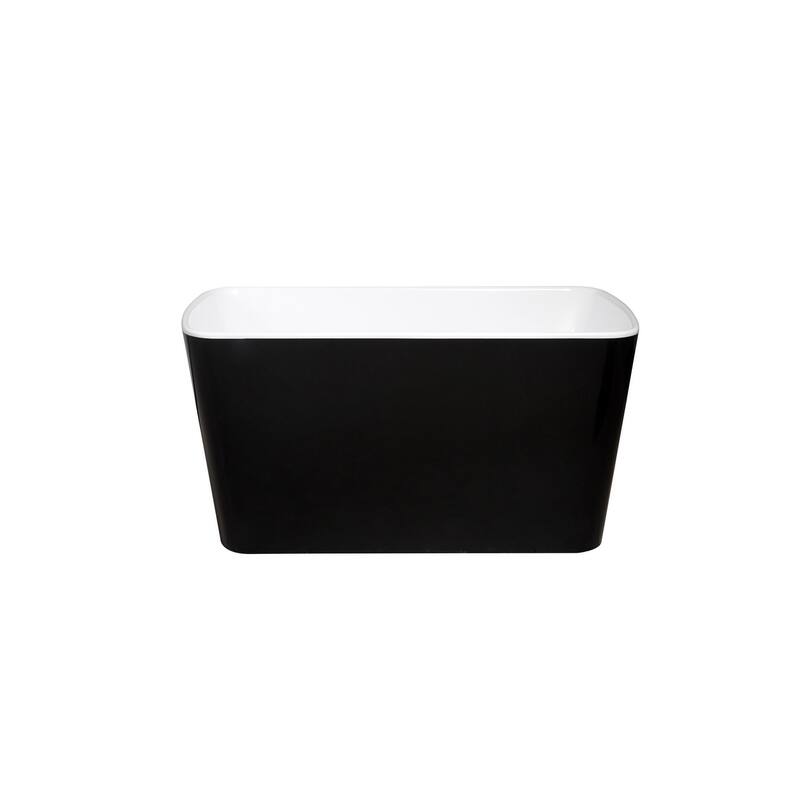 49 in. x 28 in. Acrylic Freestanding Flatbottom Soaking Bathtub