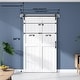 preview thumbnail 24 of 23, Sanding 24in./28in./30in./36in./44in./48in.x 84in. MDF Bi-Fold Barn Door with Hardware Kit ,Covered with Water-Proof PVC Surface