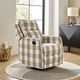 preview thumbnail 15 of 53, Diana Modern Polyester 360-degree Swivel Rocker Recliner by HULALA HOME Buffalo