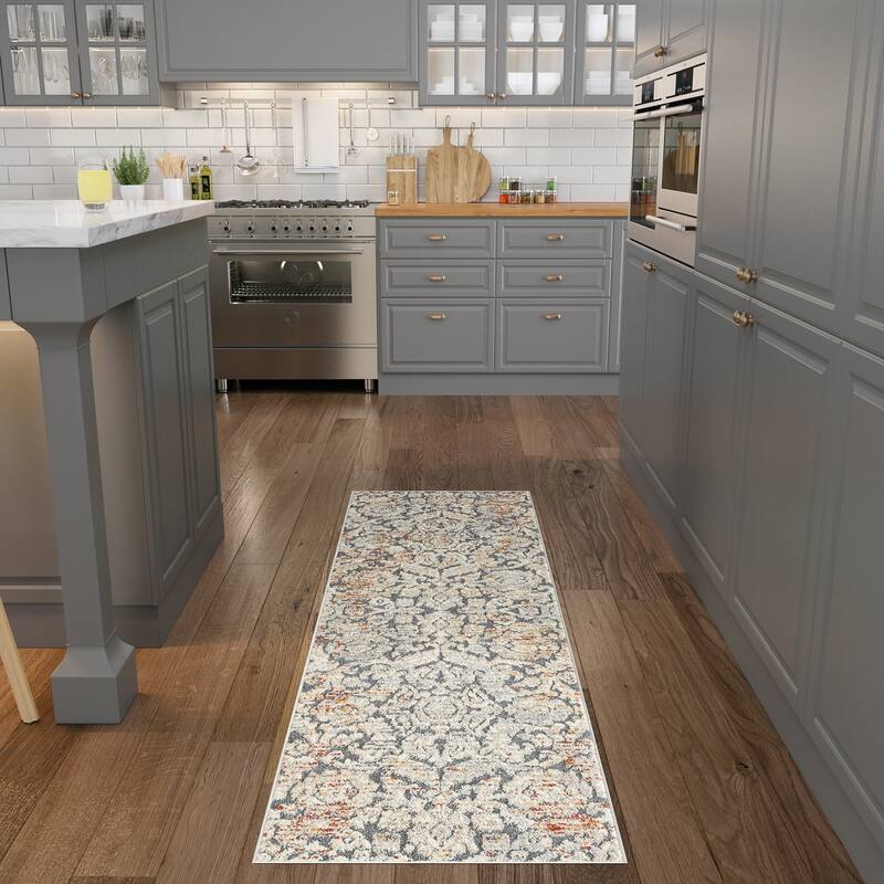 Mayson Farmhouse Floral Indoor Area Rug