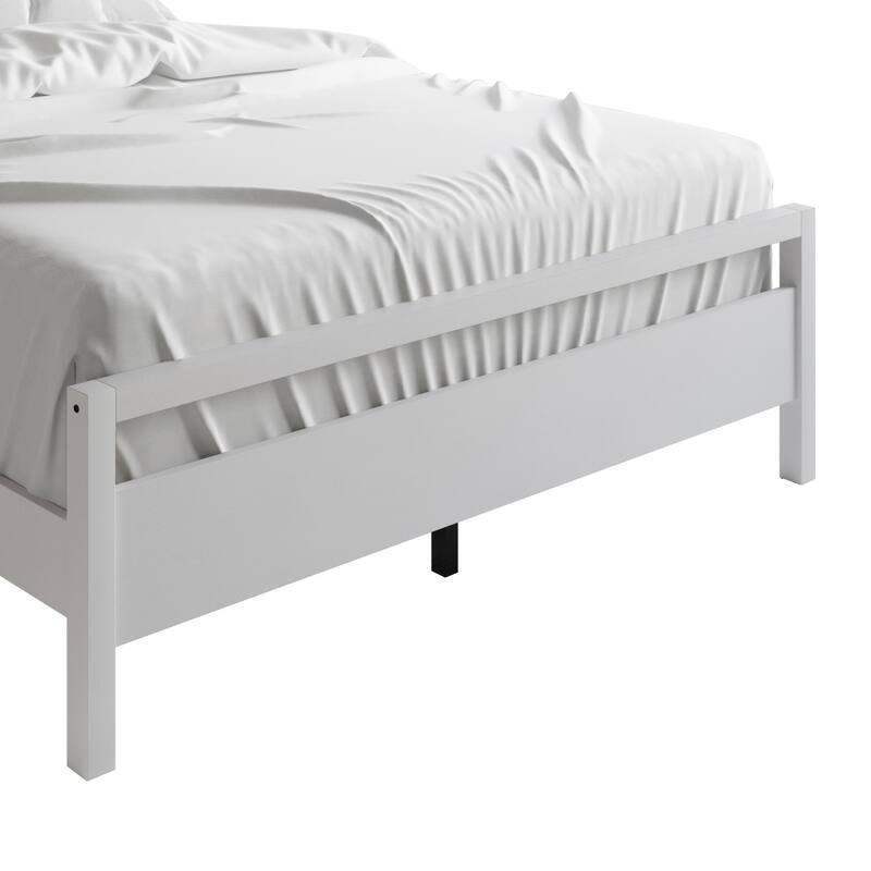 Clayfell Ontario Solid Wood-Look Panel Bed