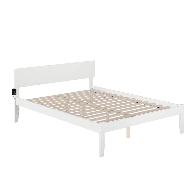 Orlando King Platform Bed in White