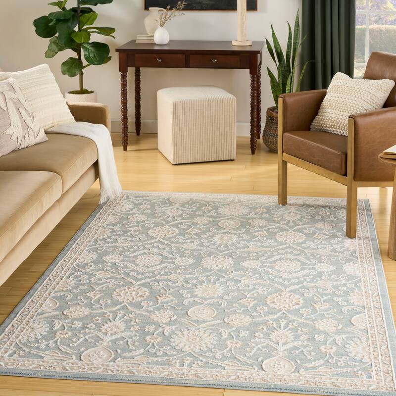 Nourison Isla Indoor only Persian Area Rug - Blue - 7'10" x 9'10"