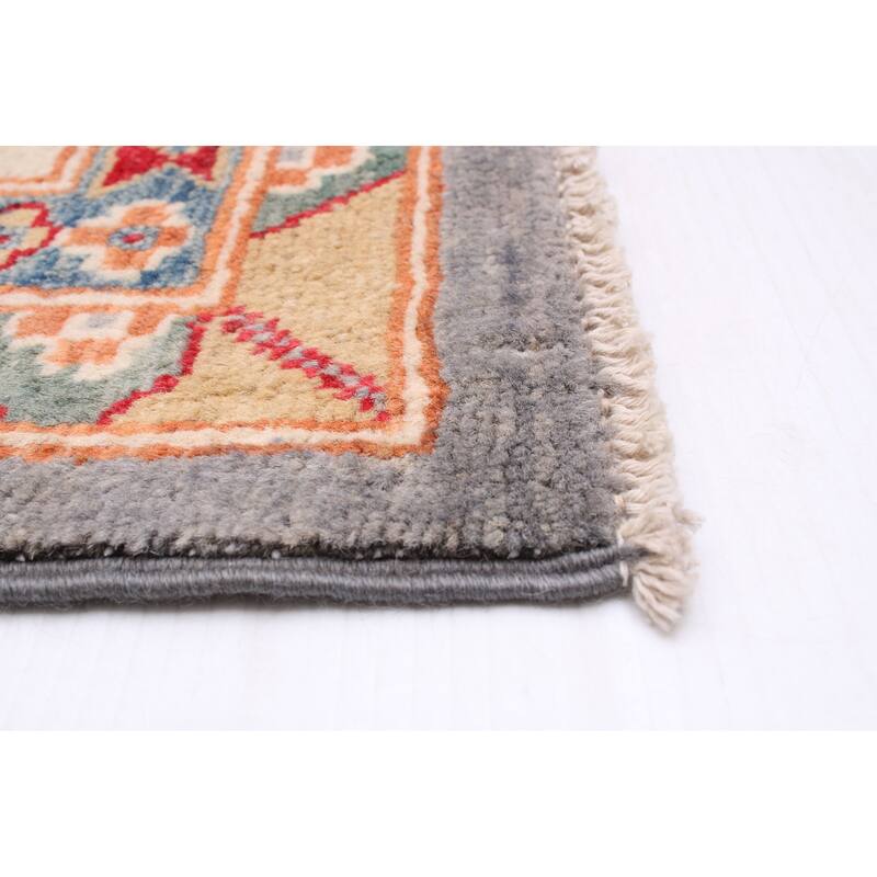 ECARPETGALLERY Hand-knotted Finest Ghazni Grey Wool Rug - 8'0 x 9'7