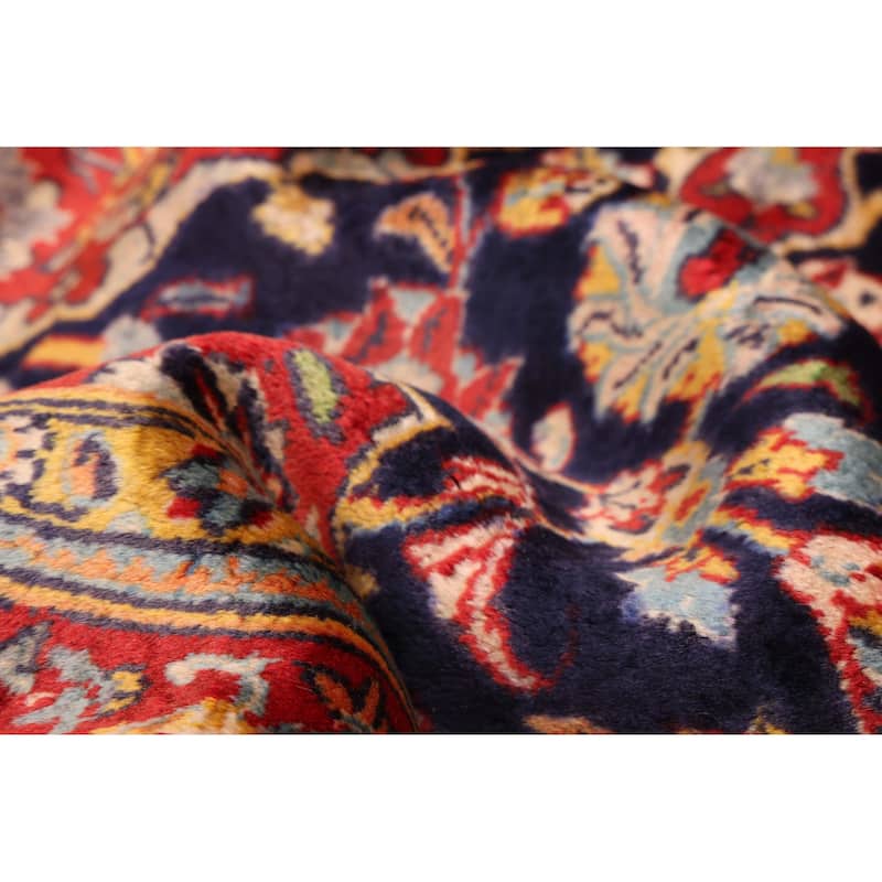 ECARPETGALLERY Hand-knotted Kayseri Dark Navy Wool Rug - 4'4 x 6'9