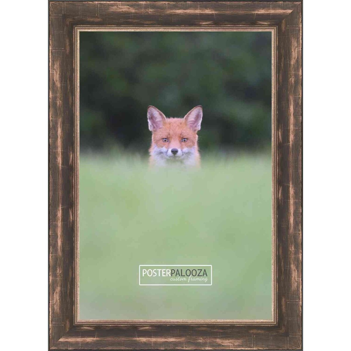 16x36 Contemporary Silver Complete Wood Panoramic Frame with