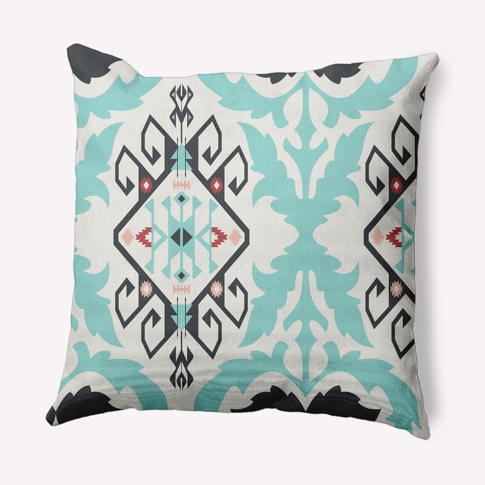 Bombay Medallion Indoor/Outdoor Throw Pillow