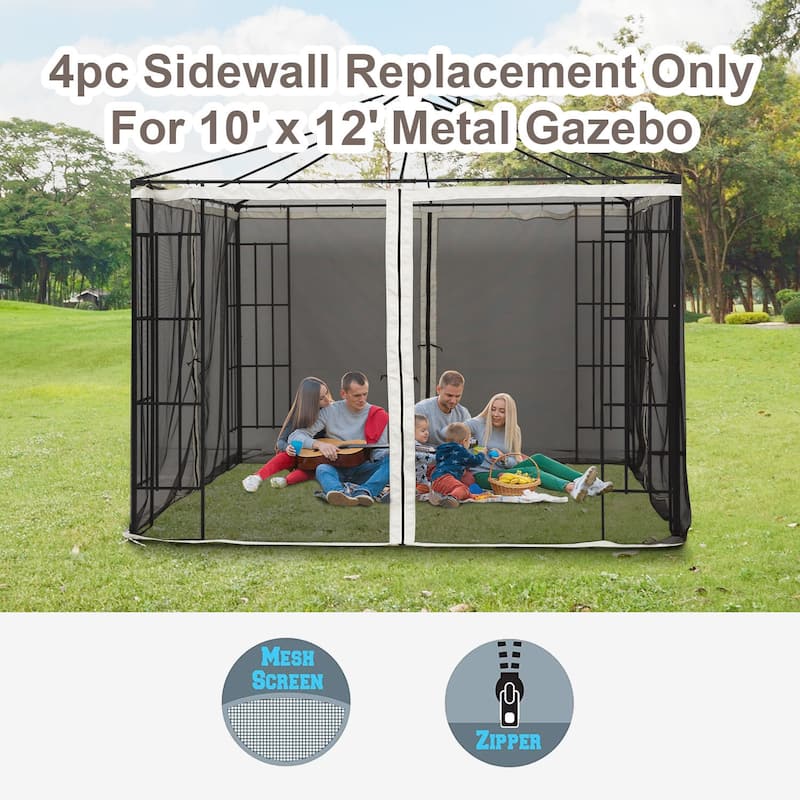 Outsunny Universal Replacement Mesh Sidewall Mosquito Netting