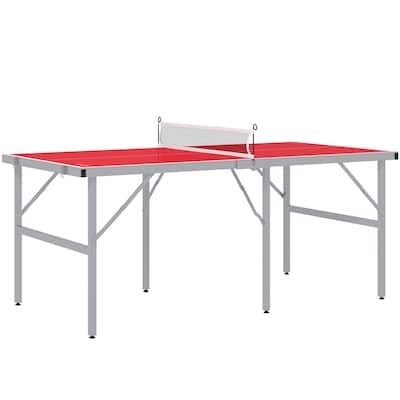 Foldable Mini Ping Pong Table with Adjustable Feet