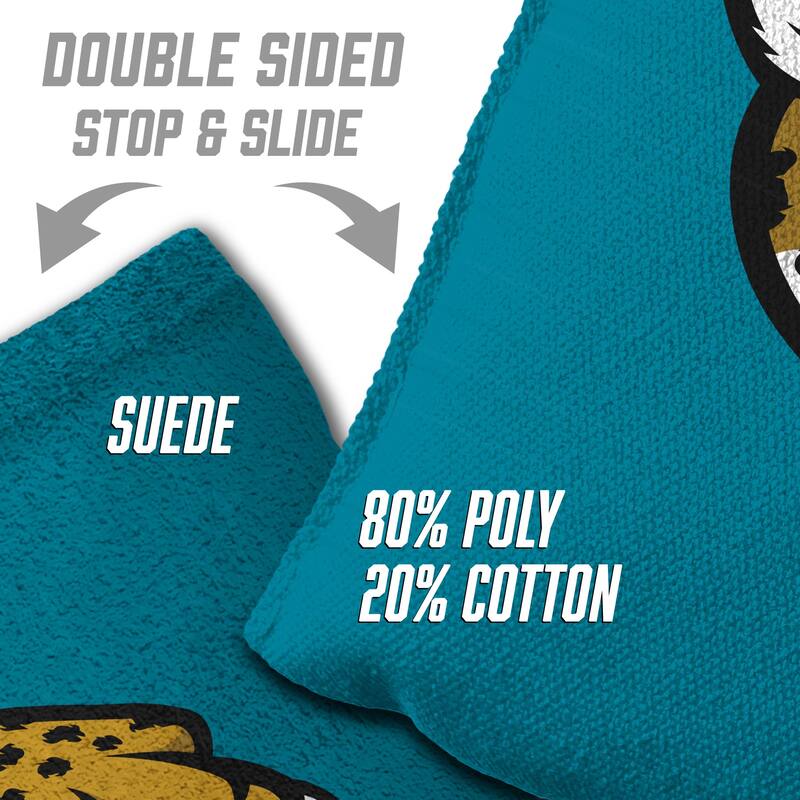 Jacksonville Jaguars NFL Dual Sided Pro Stop & Slide Cornhole Bags