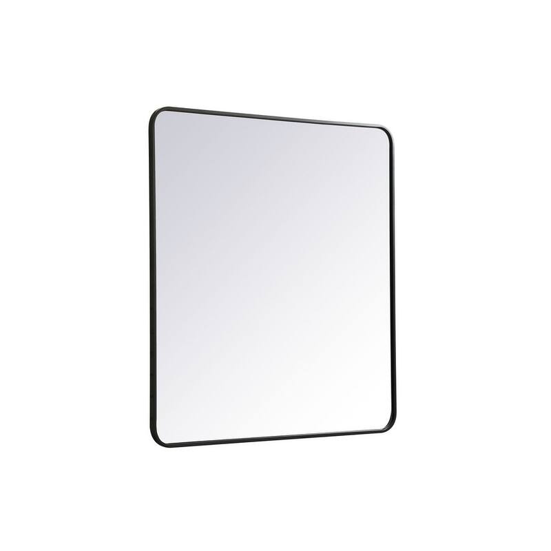 Ezra Soft Corner Metal Rectangular Mirror