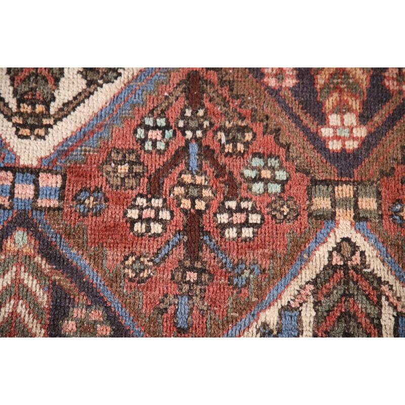 Bakhtiari Persian Vintage Area Rug Handmade Wool Carpet - 4'10"x 9'10"