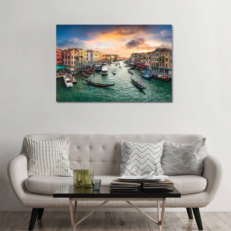 iCanvas "The Grand Canal in Venice, Italy" by Jan Becke Canvas Print - 32x48x1.5