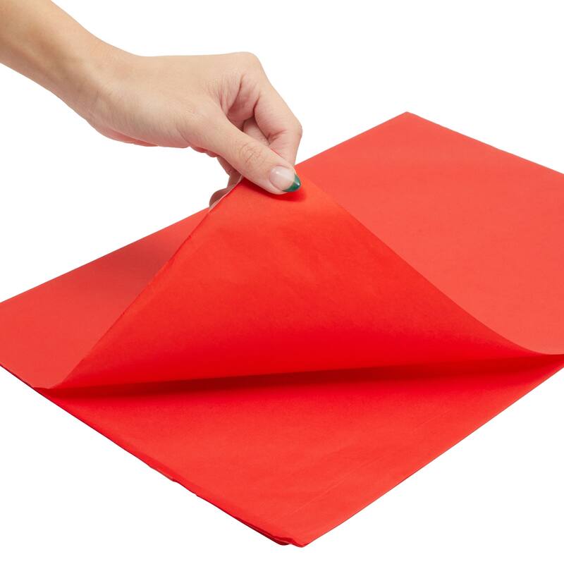 Blue Panda 160 Sheets Red Tissue Paper Bulk Set for Party Gift Wrapping Bags, 15 x 20 Inch