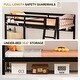 preview thumbnail 39 of 40, Twin Over Twin Solid Wood Bunk Bed for Kids and Adults, No Box Spring Required