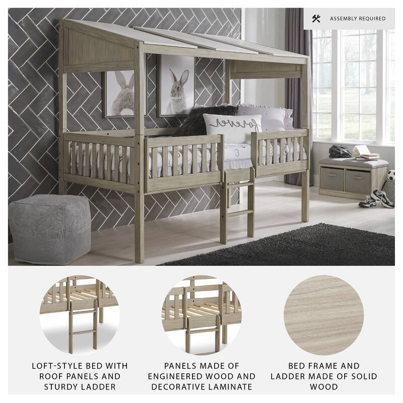 Signature Design by Ashley Wrenalyn Light Brown Twin Loft Bed