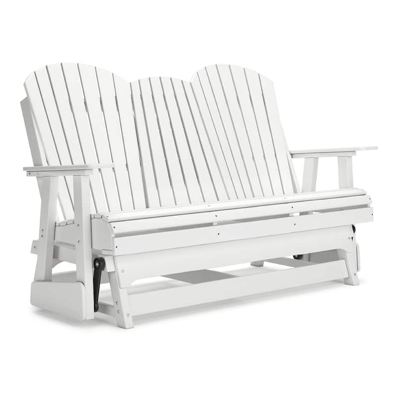 Signature Design by Ashley Hyland wave Outdoor Glider Loveseat - 67" W x 31.5" D x 41.75" H
