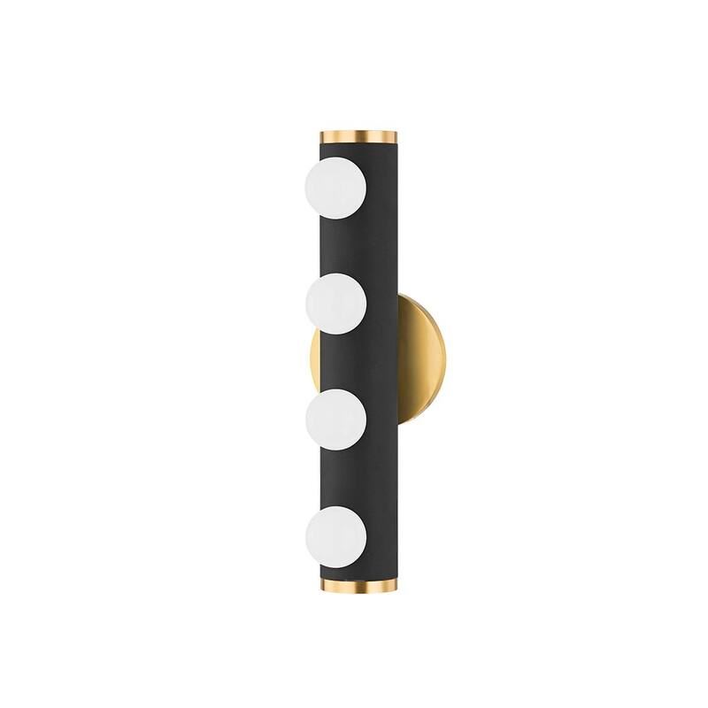 Mitzi By Hudson Valley Penny 4 Light Bath Bracket Aged Brass