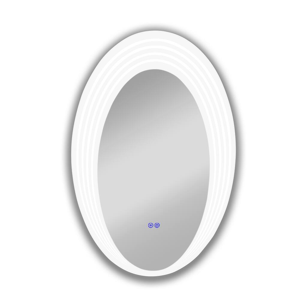 Frameless Wall Mounted LED Bathroom Mirror - Colorless
