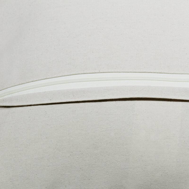 Handwoven Moroccan Medallion Square Throw Pillow Cover - 20" - White and Red