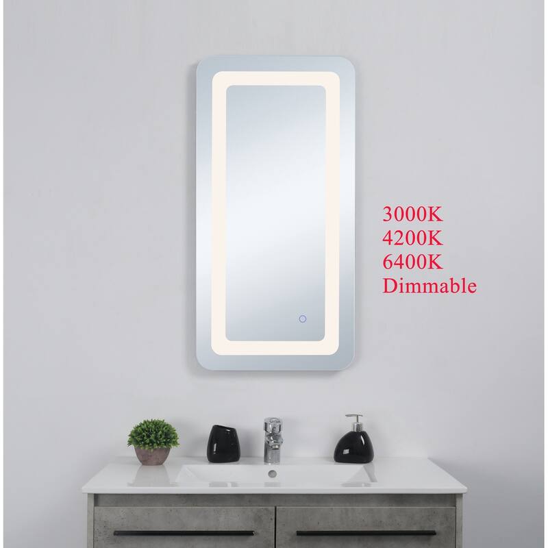 Indigo Home 18in x 36in soft edge LED mirror