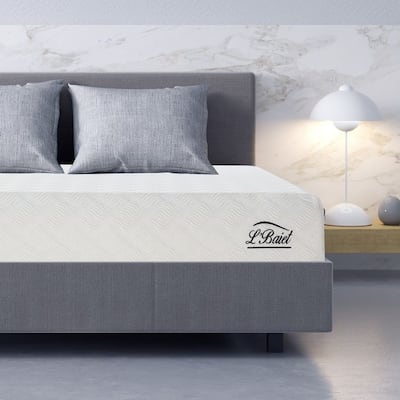 L'Baiet 6" Gel Memory Foam Mattress / Bed in a Box / Medium Firm / Breathable Cooling-Gel Comfort Technology