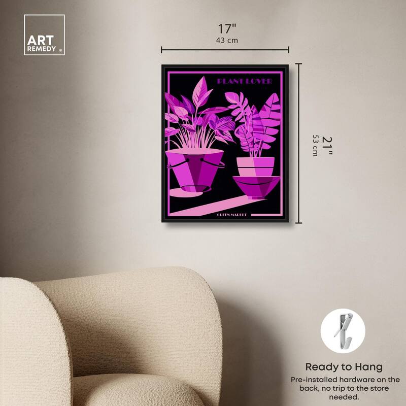 Plant Lover Canvas by Art Remedy