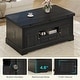 preview thumbnail 15 of 25, Lift Top Coffee Table with Power Outlets Storage and Hidden Compartment