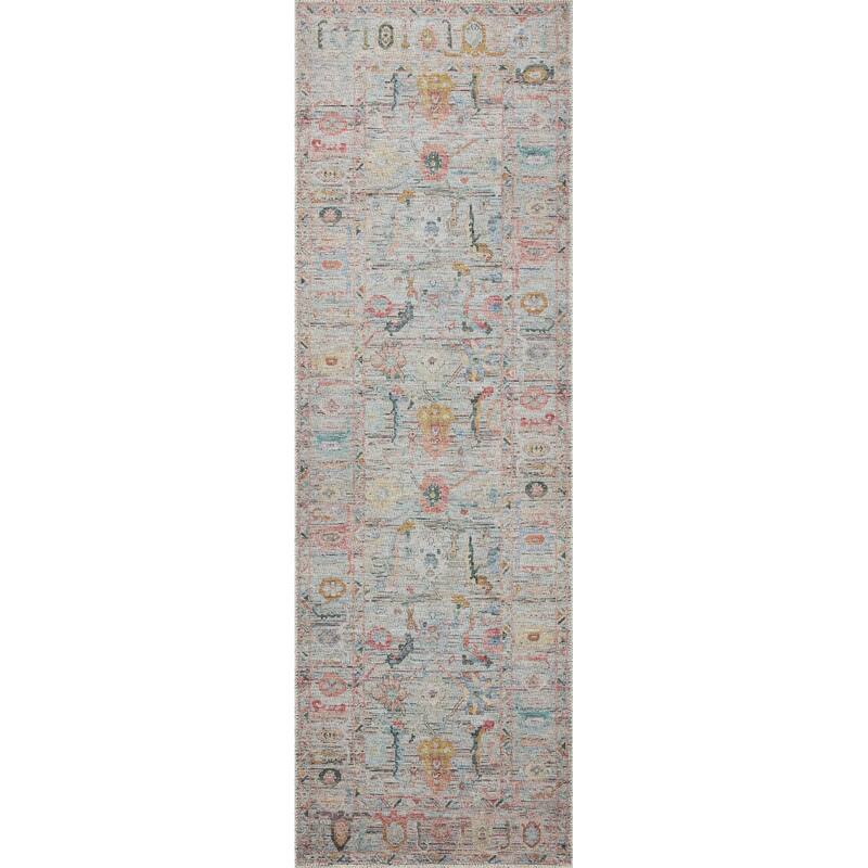 Alexander Home Ellie Boho Botanical Printed Area Rug - 2' 6" x 12' - Runner