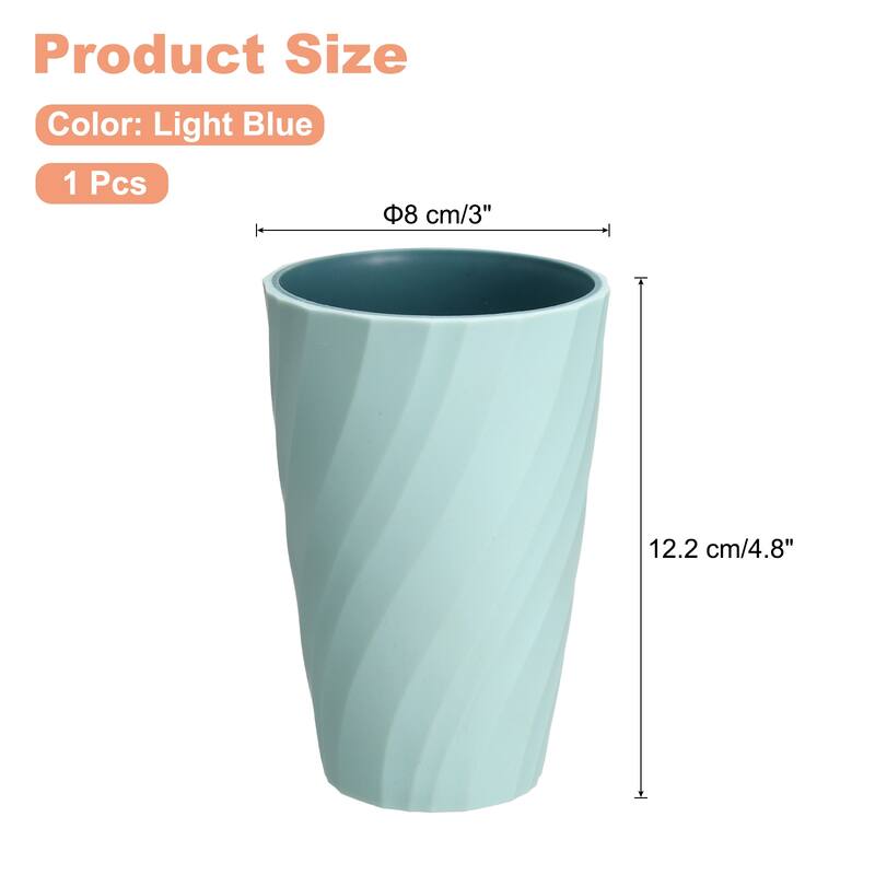 Toothbrush Cup Reusable Bathroom Tumbler Cup for Bathroom - Light Blue