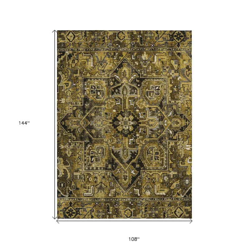 Alne Oriental Weather Resistant Classic Elegance Outdoor Rug