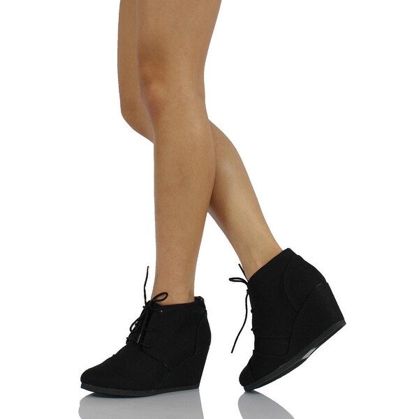 ankle lace up wedges