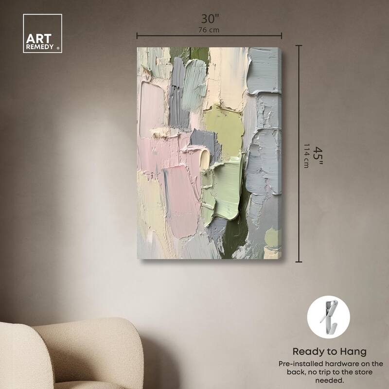 Creamy Contours II Canvas by Art Remedy, Gallery Wrapped