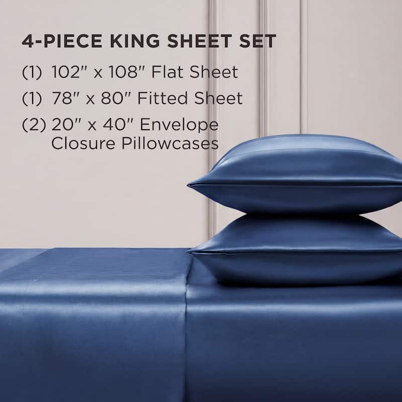 Juicy Couture Silky Satin Sheet Set