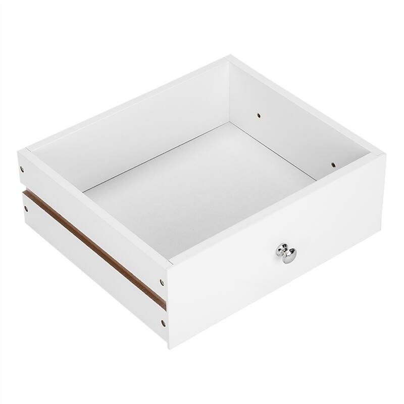 Multifunctional Bedside Table with Drawer and Bottom Shelf