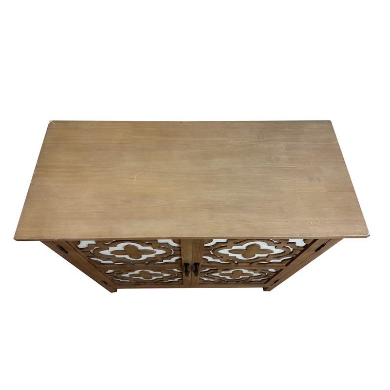 Hand-Carved 2-Doors Cabinet
