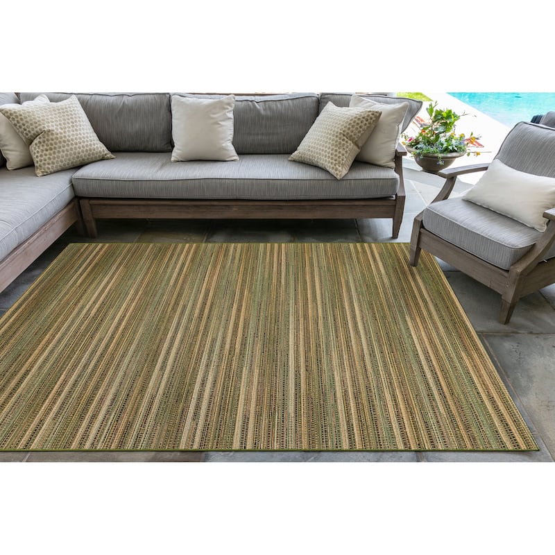 Liora Manne Marina Stripes Indoor/ Outdoor Area Rug
