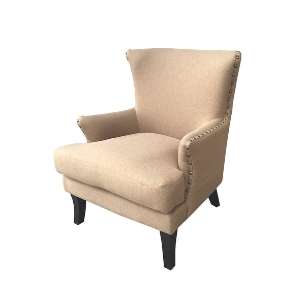 Delacora BS-BIAC0003 Bethany 29-1/2" Wide Wood Framed Polyester Accent Chair