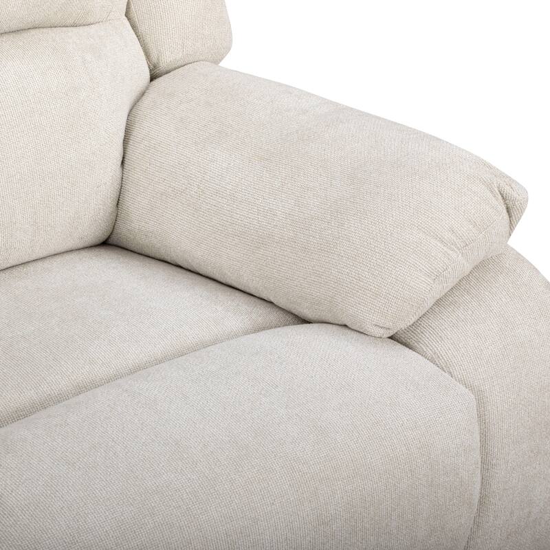 Roundhill Furniture Blitz Transitional 2-Piece Living Room Reclining Set, Sofa and Loveseat