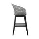 preview thumbnail 52 of 69, Tutti Frutti Solid Eucalyptus Wood and Rope Outdoor Patio Counter or Bar Height Barstool