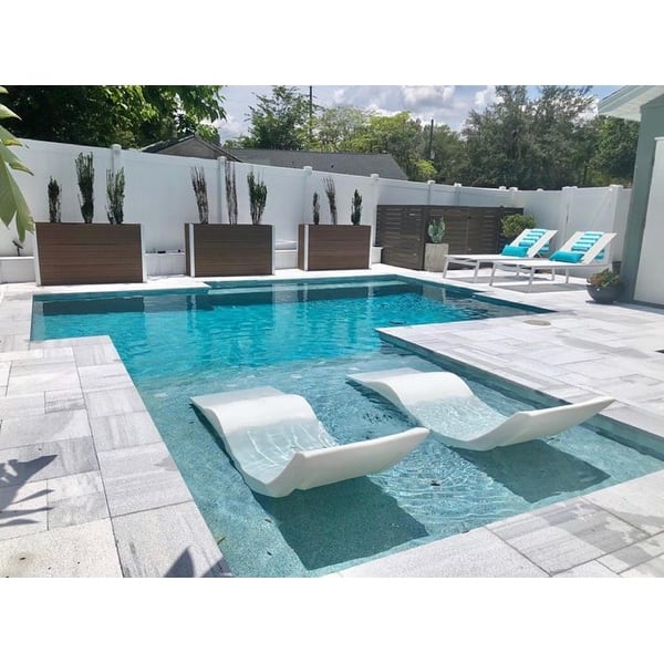 Sun Shelf Water Chaise Lounge Sun Shelf Lounger In Pool Lounge