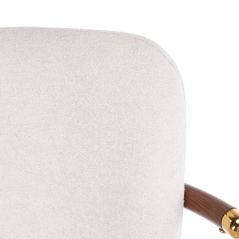 Christopher Knight Home - Chaya Modern Upholstered Bar Stools with Metal Frame and Walnut Finish, Set of 2