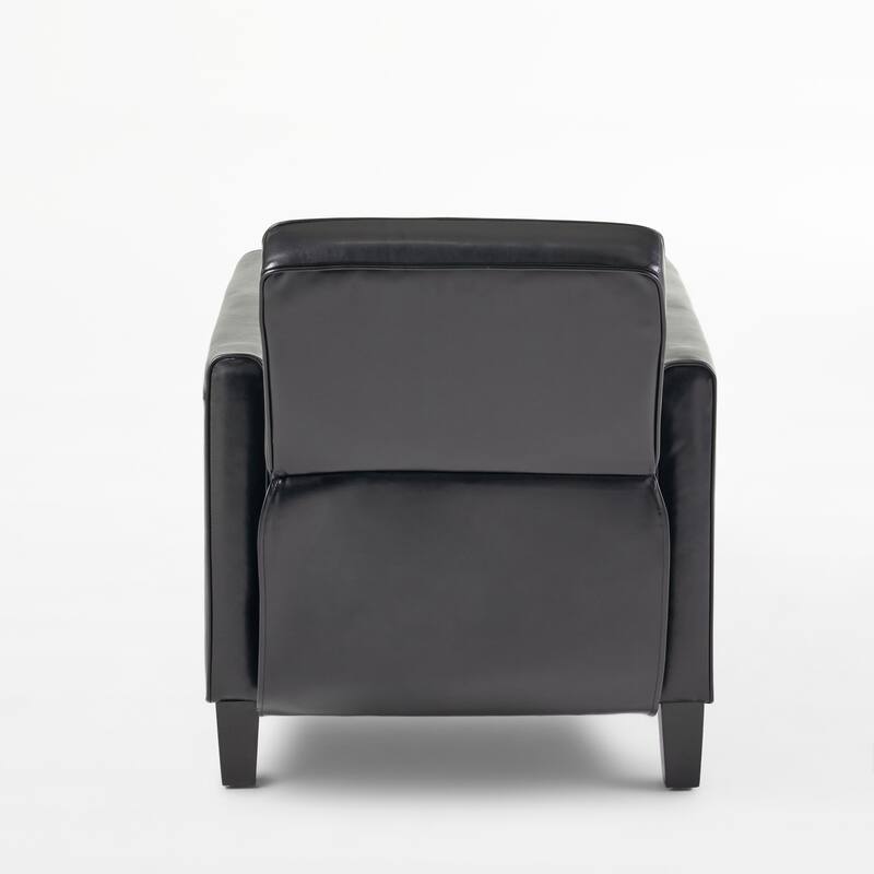 Pushback Recliner Chair, Fax Leather Armchair Push Back Accent Chair for Living Room, Home Theater Single Sofa Club Chair