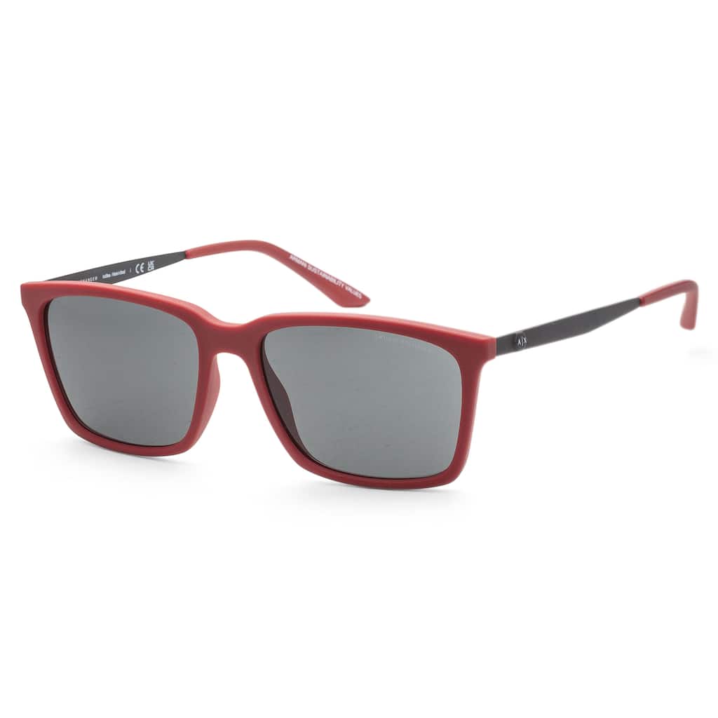 Armani Exchange Men's 57mm Matte Red Sunglasses