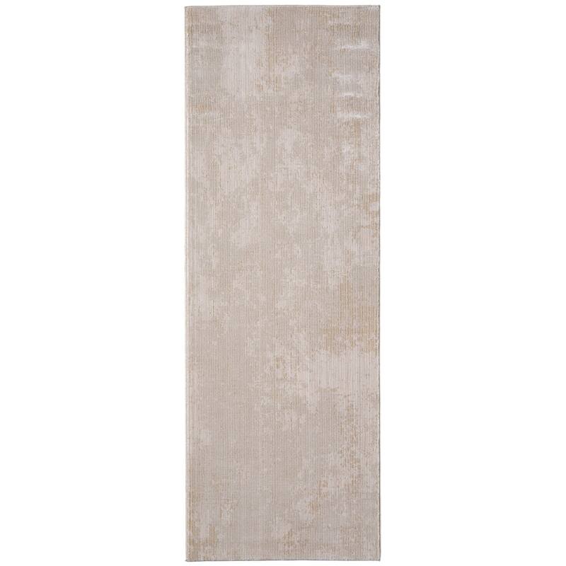 Grand Bazaar Maxin Machine Made Abstract Modern Area Rug - 2'6" x 7'3" - Gray/Ivory/Brown